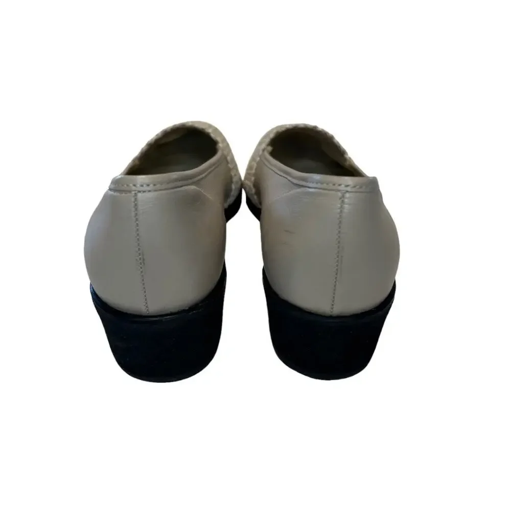 Jack Rogers Woven Fabric Toe Slip On Wedge Heel Shoe Size 8.5N